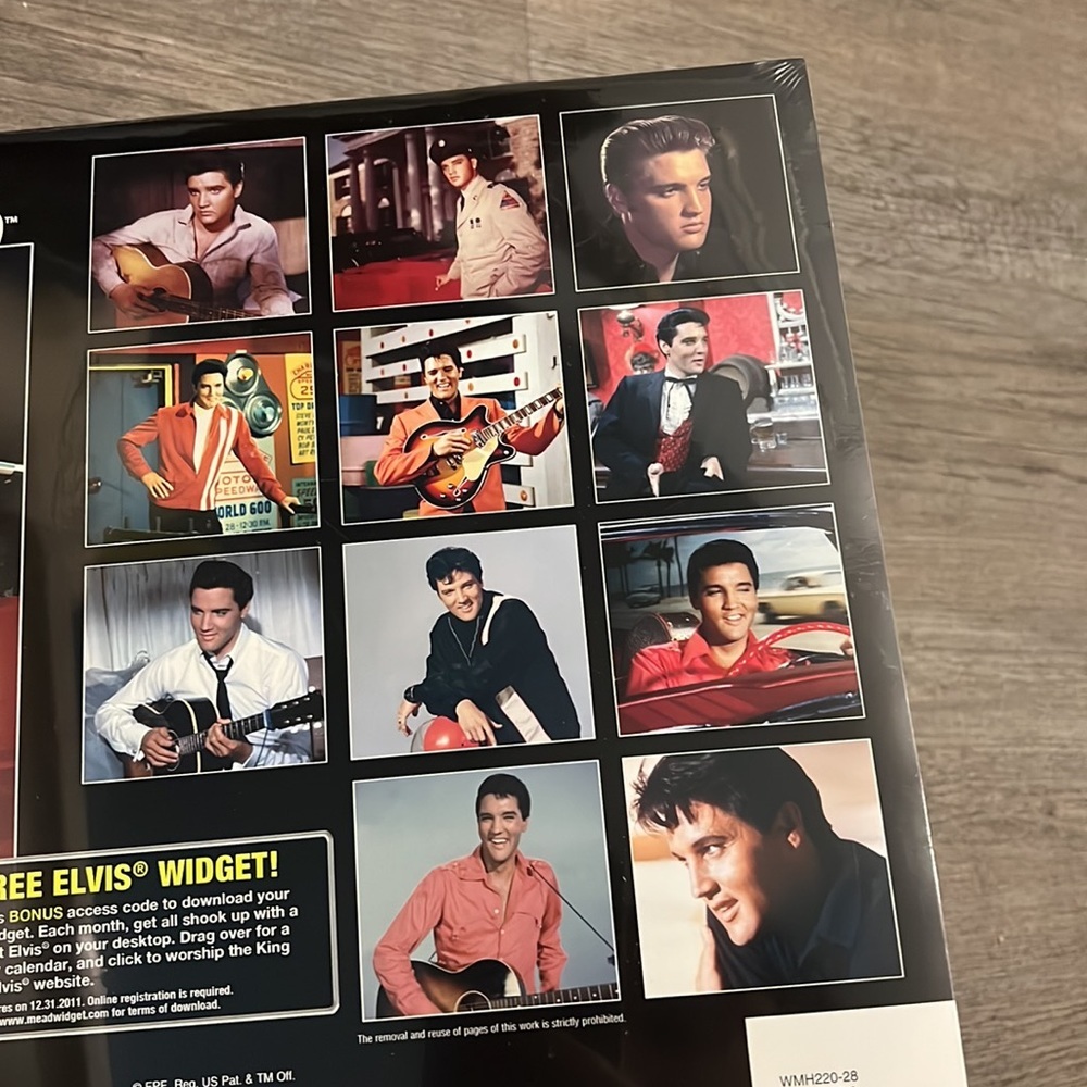 NWT Elvis Presley Calendar Factory Sealed! - Picture 3 of 3